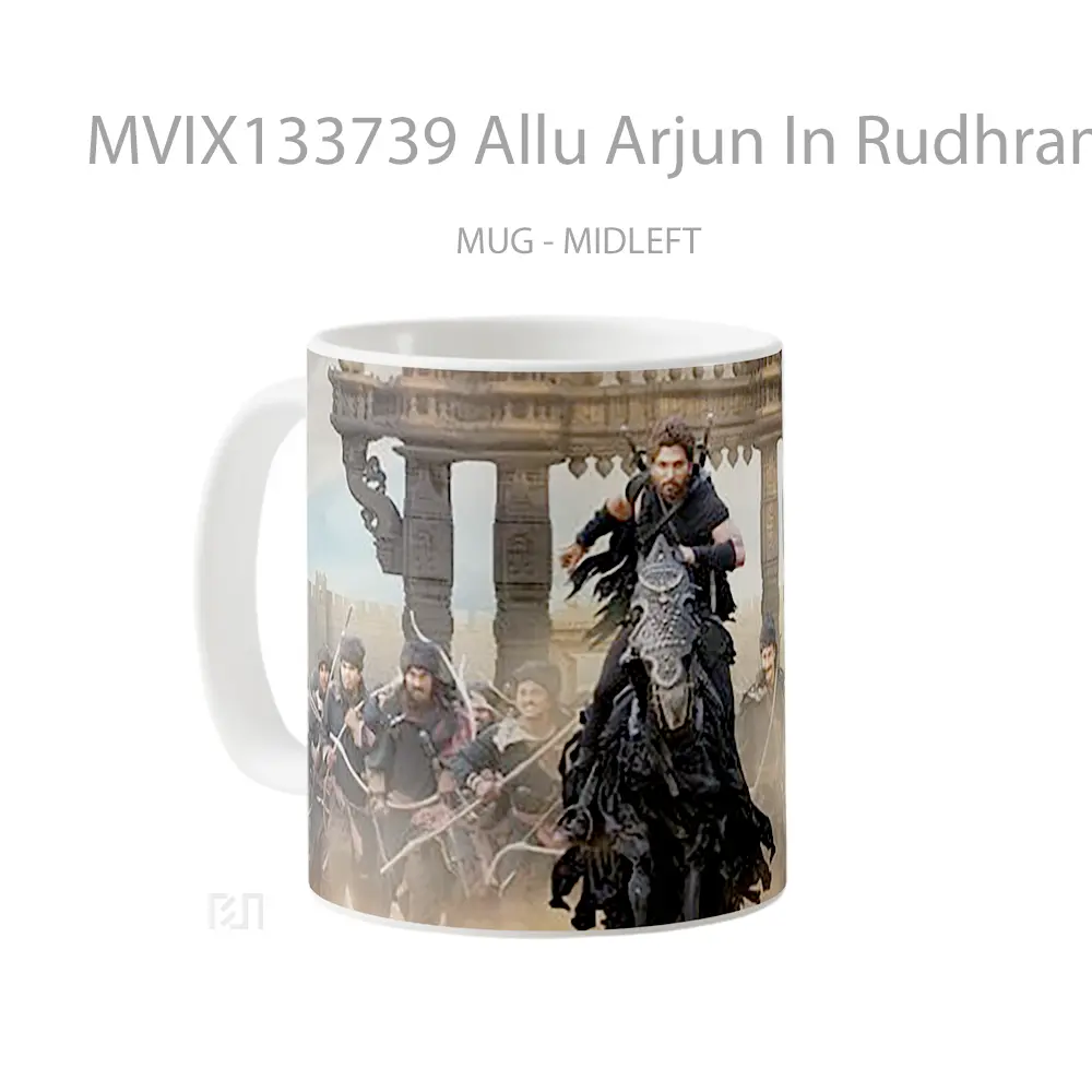 Mug Allu Arjun In Rudhramadevi Gelas Keramik Unik - All-side / Desain