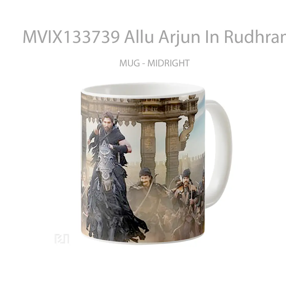 Mug Allu Arjun In Rudhramadevi Gelas Keramik Unik - All-side / Desain