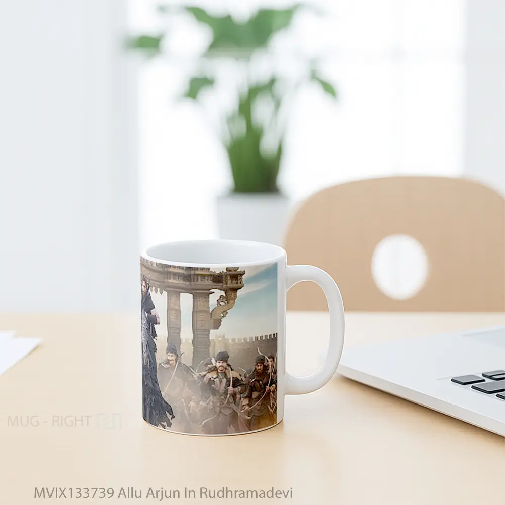 Mug Allu Arjun In Rudhramadevi Gelas Keramik Unik - All-side / Desain