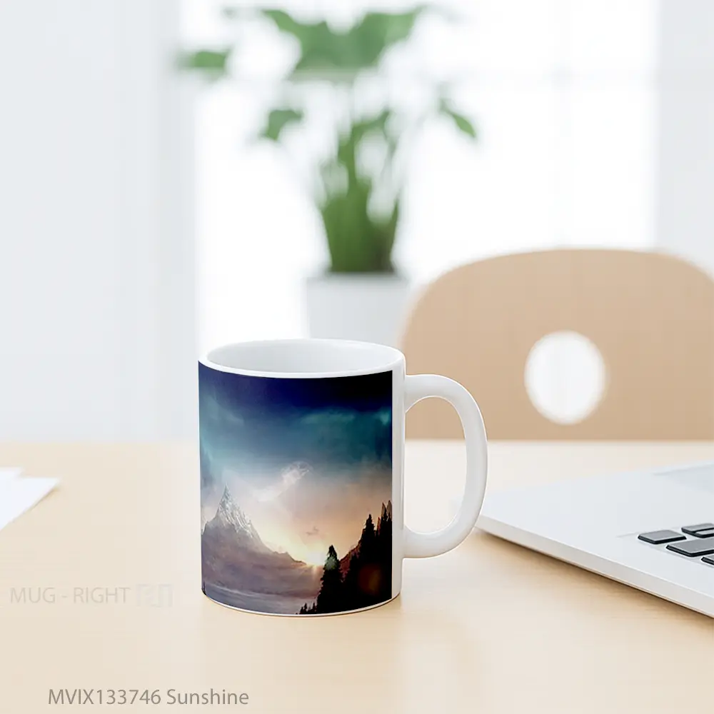 Mug Sunshine Gelas Keramik Unik - All-side / Desain