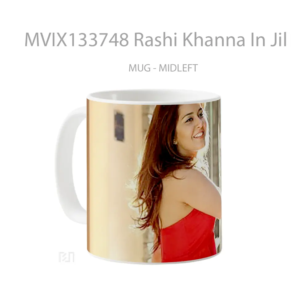 Mug Rashi Khanna In Jil Gelas Keramik Unik - All-side / Desain
