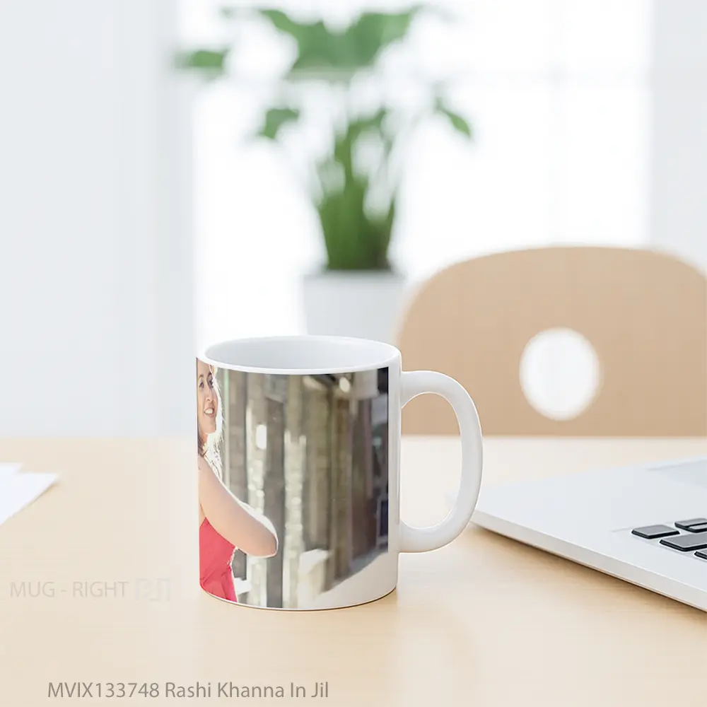 Mug Rashi Khanna In Jil Gelas Keramik Unik - All-side / Desain