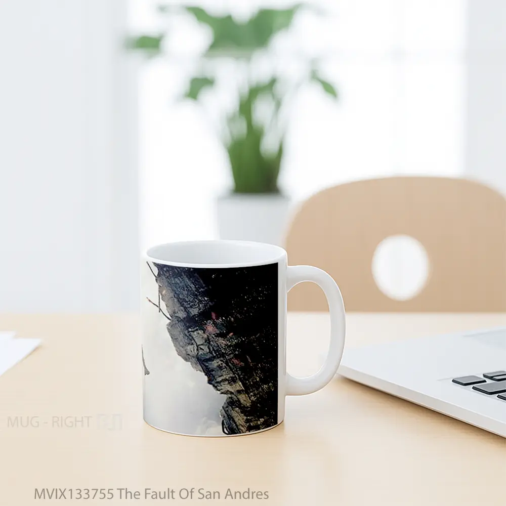 Mug The Fault Of San Andres Gelas Keramik Unik - All-side / Desain