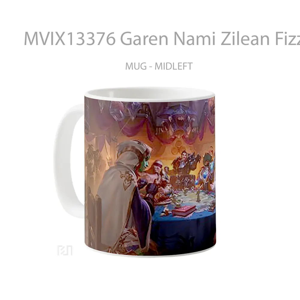 Mug Garen Nami Zilean Fizz Bard Lee Sin Darius Runeterra League Of Legends Cangkir Gamer - All-side / Desain