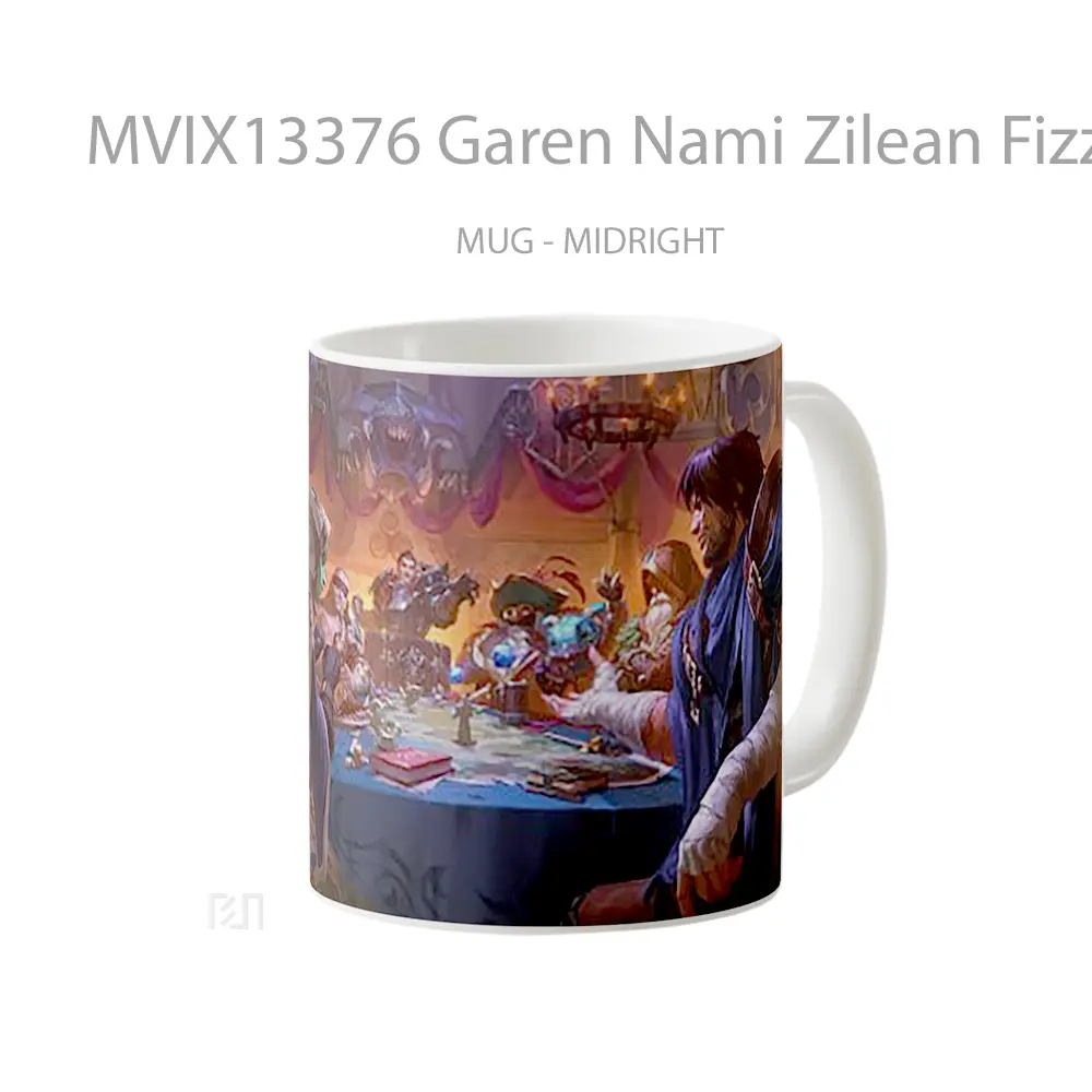 Mug Garen Nami Zilean Fizz Bard Lee Sin Darius Runeterra League Of Legends Cangkir Gamer - All-side / Desain
