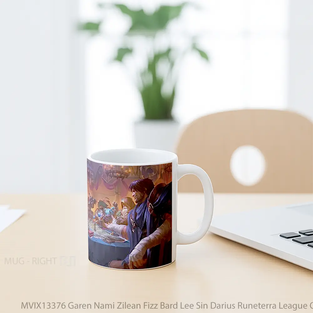 Mug Garen Nami Zilean Fizz Bard Lee Sin Darius Runeterra League Of Legends Cangkir Gamer - All-side / Desain
