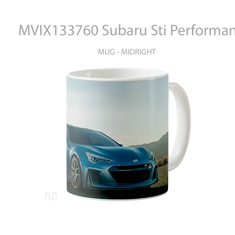 Mug Subaru Sti Performance Concept Cangkir Mobil - All-side / Desain