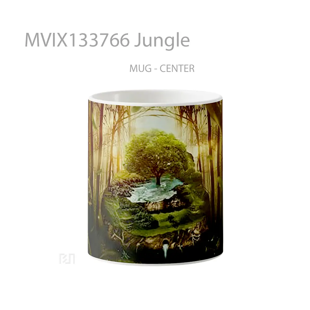 Mug Jungle Gelas Keramik Unik