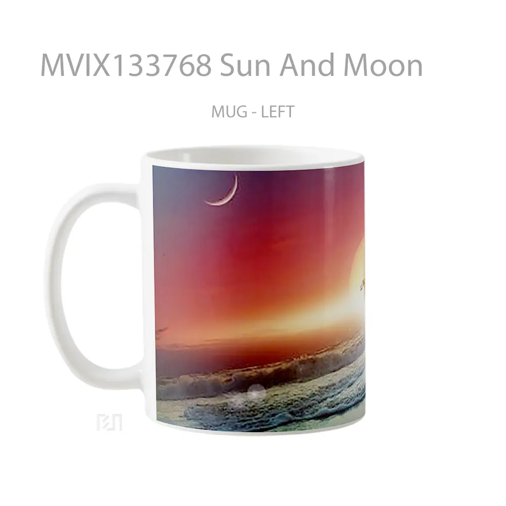 Mug Sun And Moon Gelas Astronomi - All-side / Desain