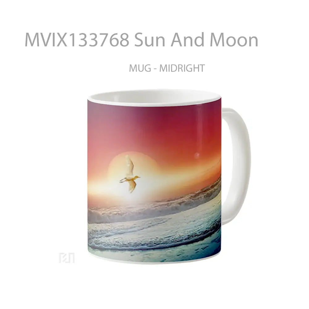 Mug Sun And Moon Gelas Astronomi - All-side / Desain