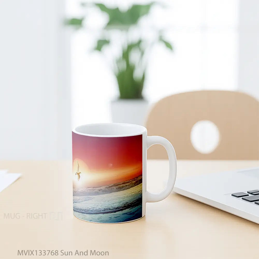 Mug Sun And Moon Gelas Astronomi - All-side / Desain