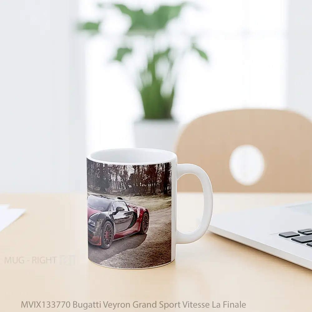 Mug Bugatti Veyron Grand Sport Vitesse La Finale Cangkir Mobil - All-side / Desain