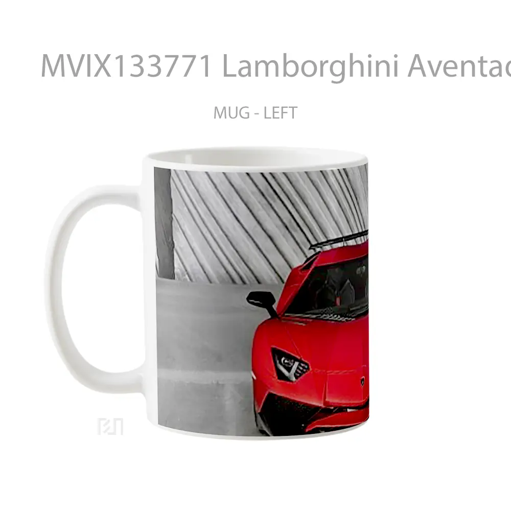Mug Lamborghini Aventador Lp750 4 Superveloce Cangkir Mobil - All-side / Desain