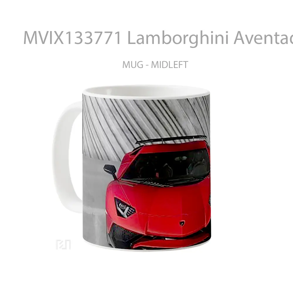 Mug Lamborghini Aventador Lp750 4 Superveloce Cangkir Mobil - All-side / Desain