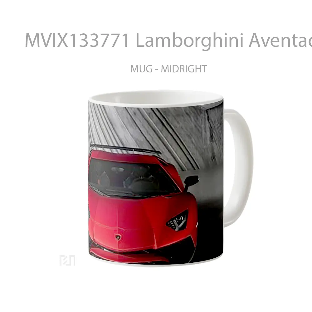 Mug Lamborghini Aventador Lp750 4 Superveloce Cangkir Mobil - All-side / Desain