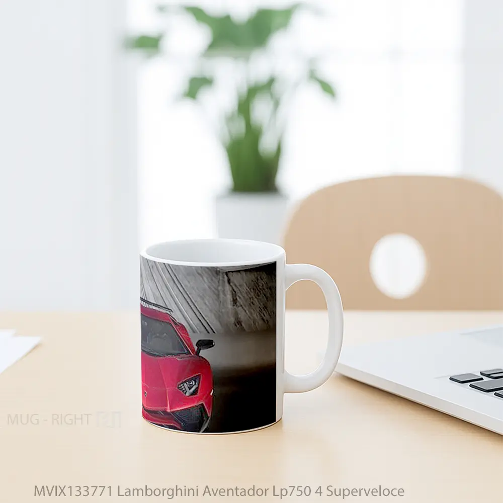 Mug Lamborghini Aventador Lp750 4 Superveloce Cangkir Mobil - All-side / Desain