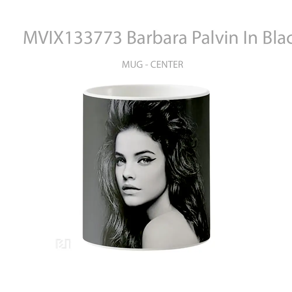Mug Barbara Palvin In Black And White Gelas Keramik Unik