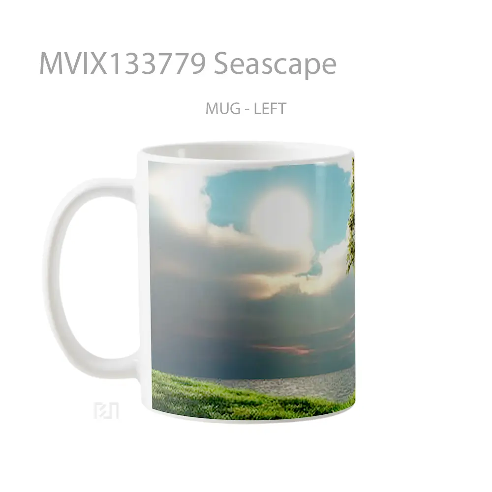 Mug Seascape Gelas Keramik Unik - All-side / Desain