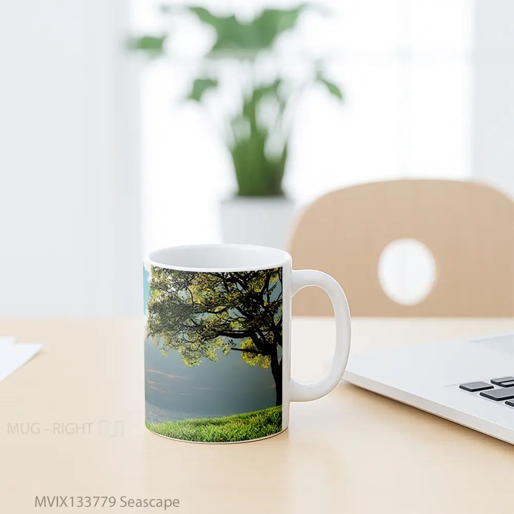 Mug Seascape Gelas Keramik Unik - All-side / Desain