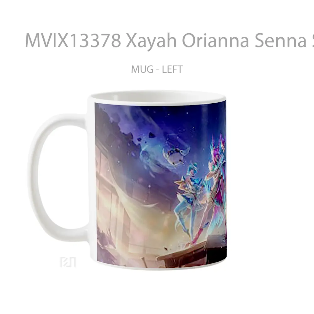 Mug Xayah Orianna Senna Seraphine League Of Legends Cangkir Gamer - All-side / Desain