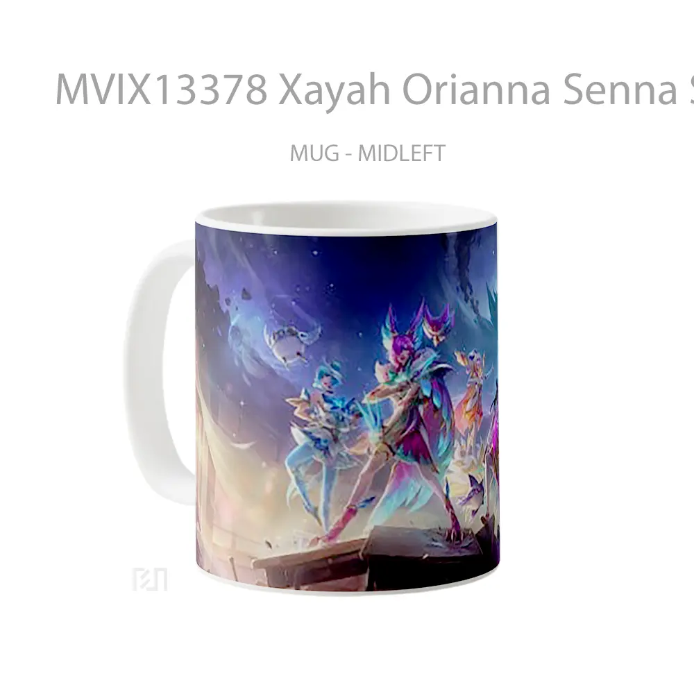 Mug Xayah Orianna Senna Seraphine League Of Legends Cangkir Gamer - All-side / Desain