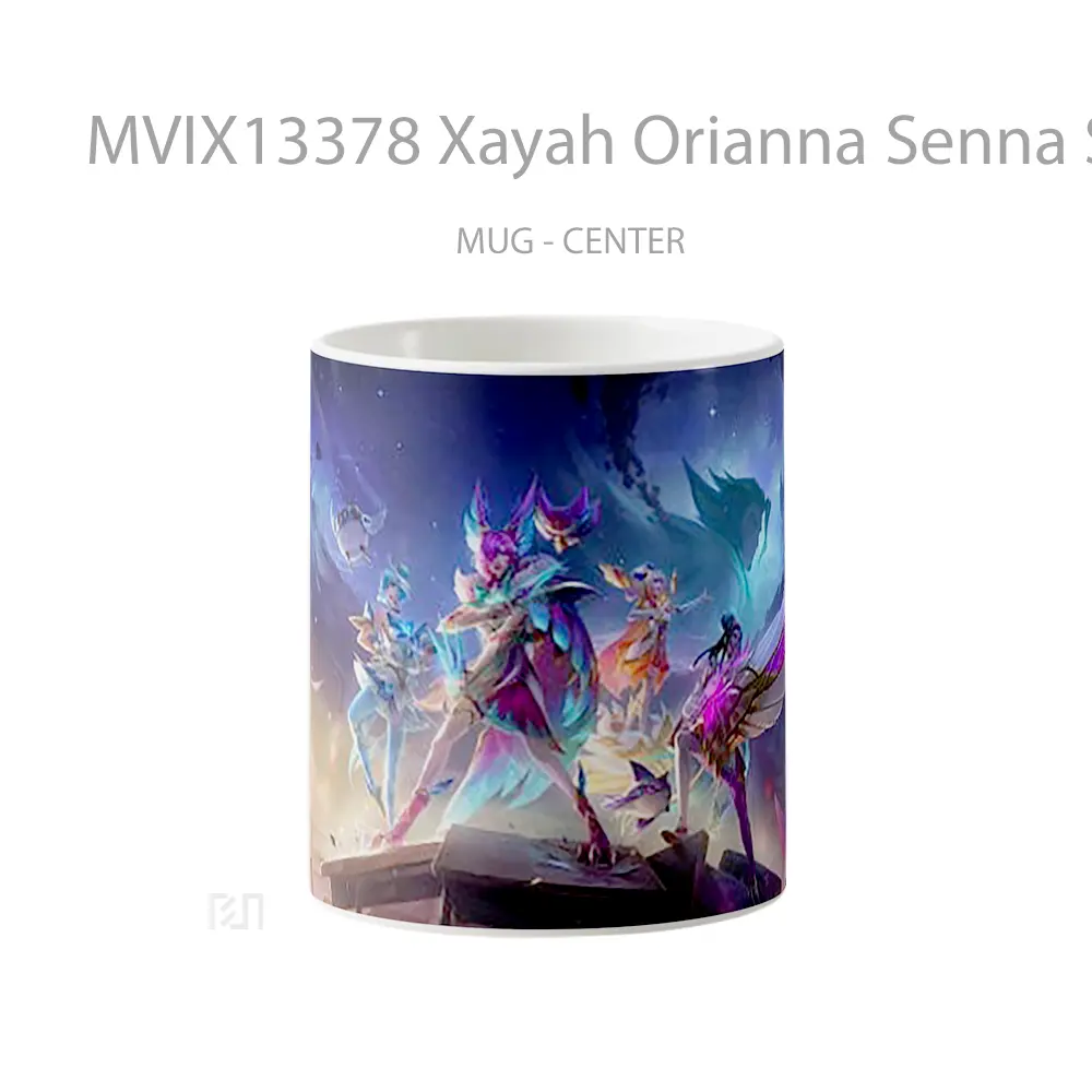 Mug Xayah Orianna Senna Seraphine League Of Legends Cangkir Gamer