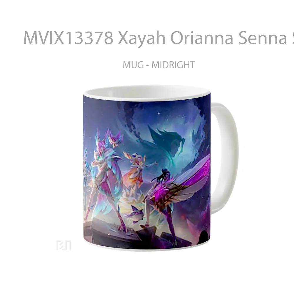 Mug Xayah Orianna Senna Seraphine League Of Legends Cangkir Gamer - All-side / Desain