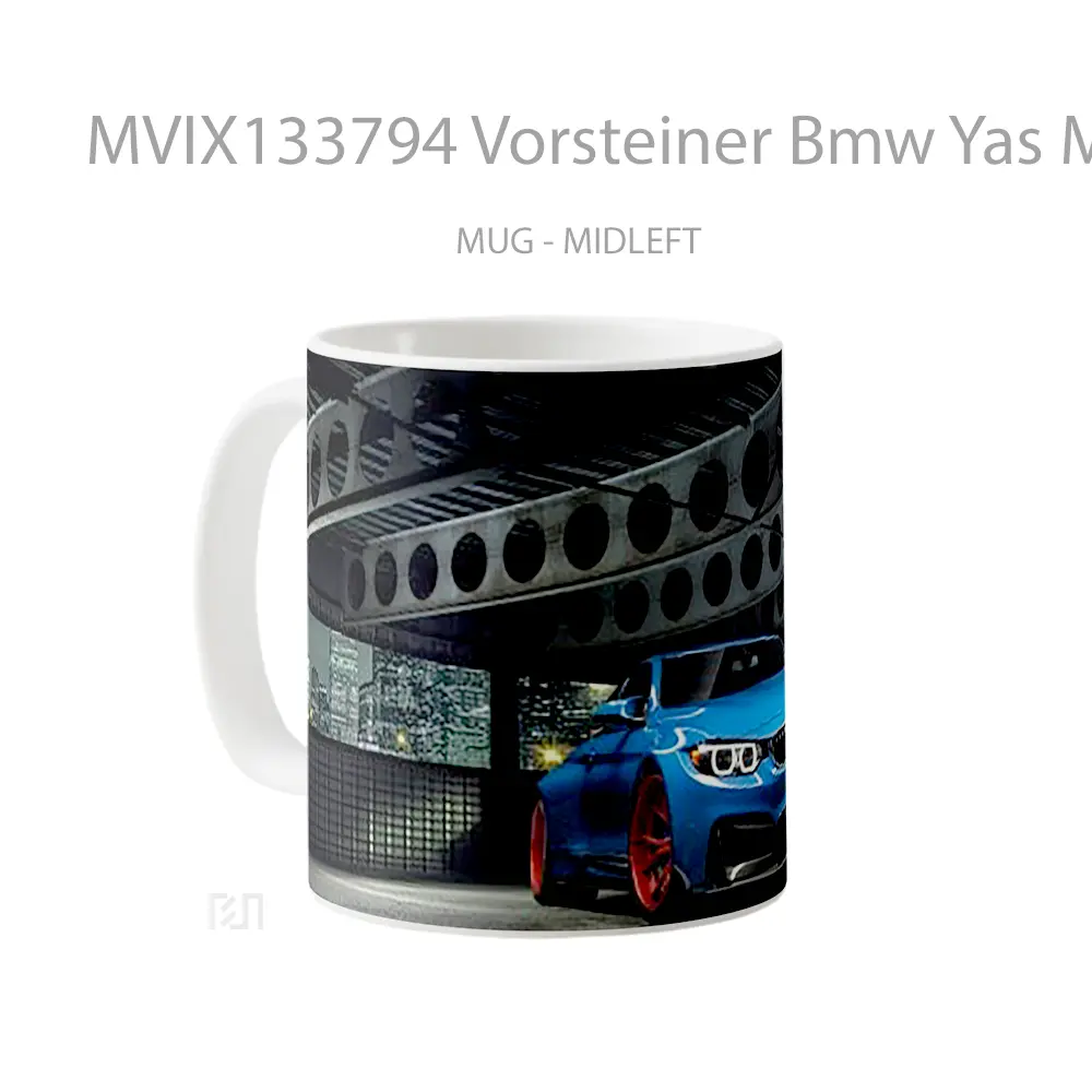 Mug Vorsteiner Bmw Yas Marina Ble Gtrs4 Anniversary Edition Cangkir Mobil - All-side / Desain