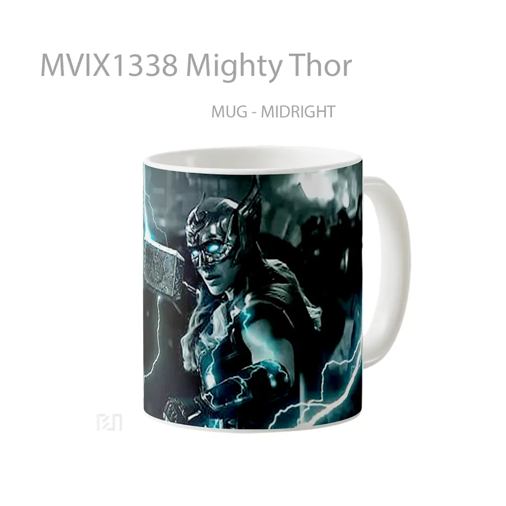Mug Mighty Thor Gelas Superhero - All-side / Desain