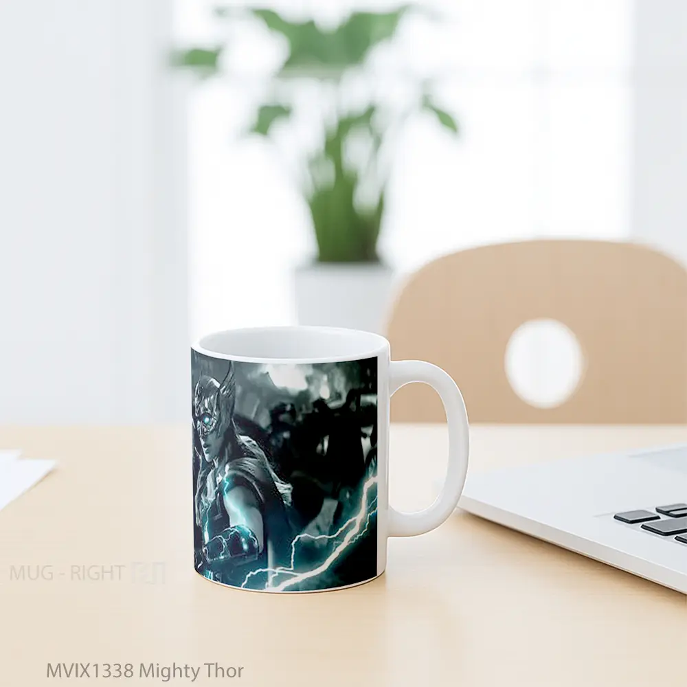 Mug Mighty Thor Gelas Superhero - All-side / Desain