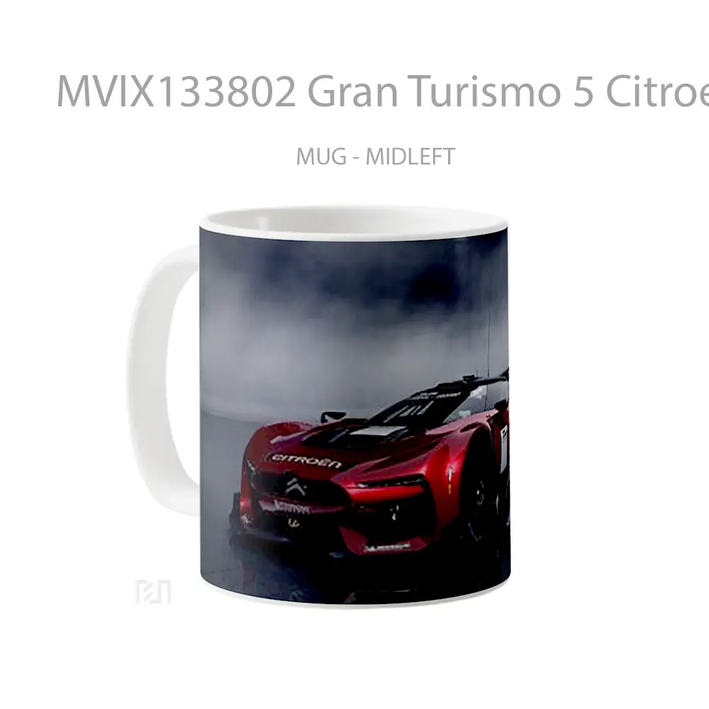 Mug Gran Turismo 5 Citroen Gt Gelas Keramik Unik - All-side / Desain