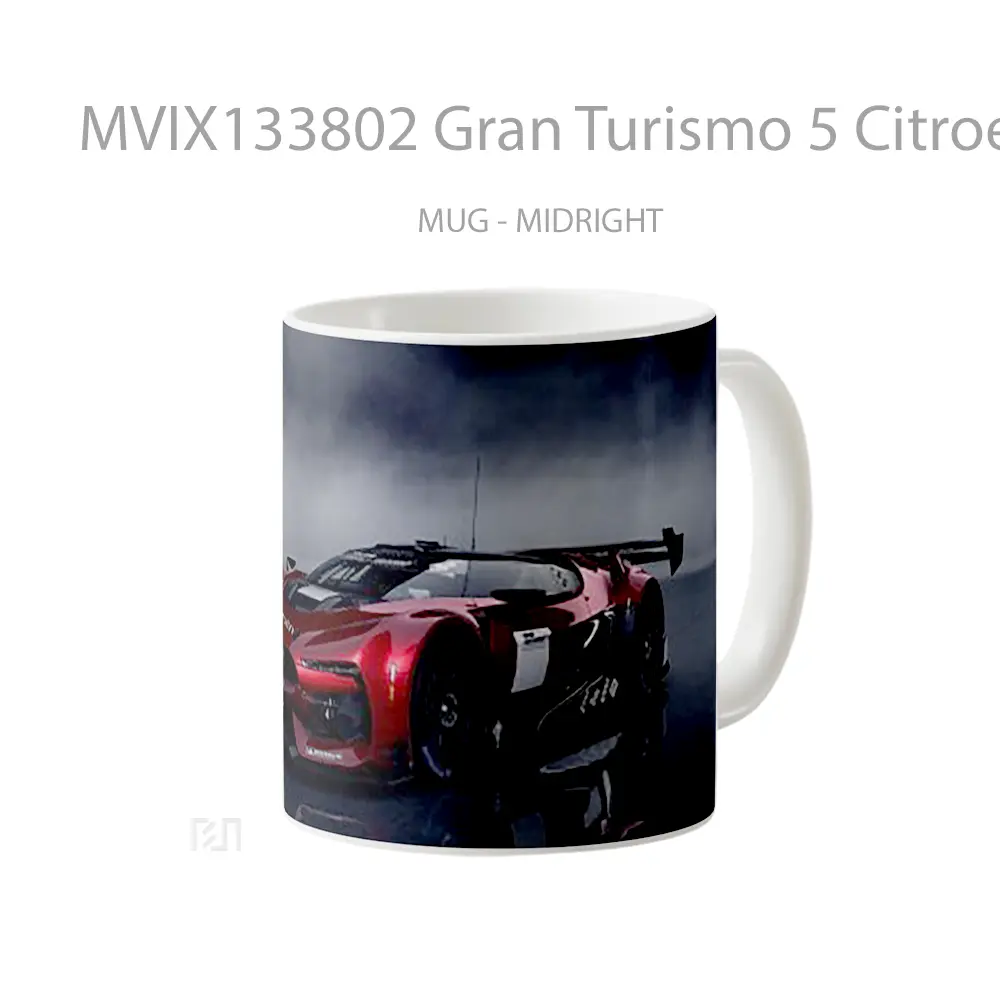 Mug Gran Turismo 5 Citroen Gt Gelas Keramik Unik - All-side / Desain