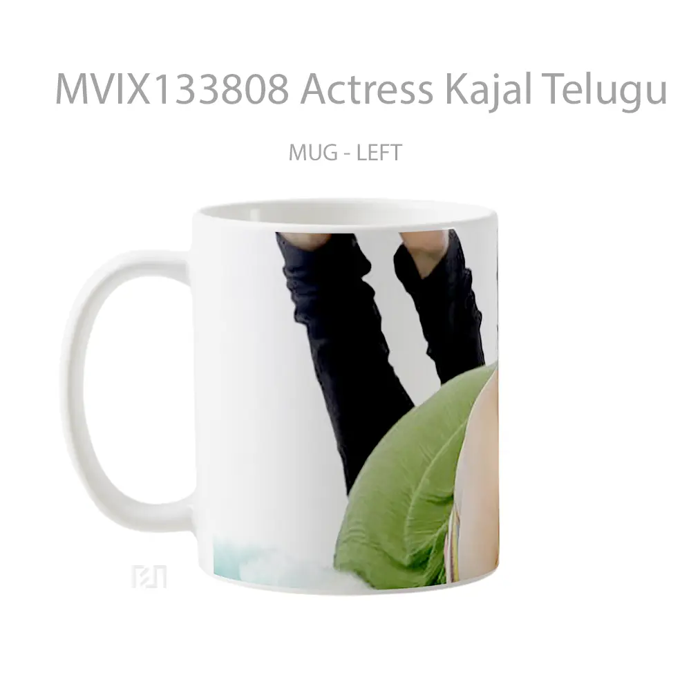 Mug Actress Kajal Telugu Gelas Keramik Unik - All-side / Desain