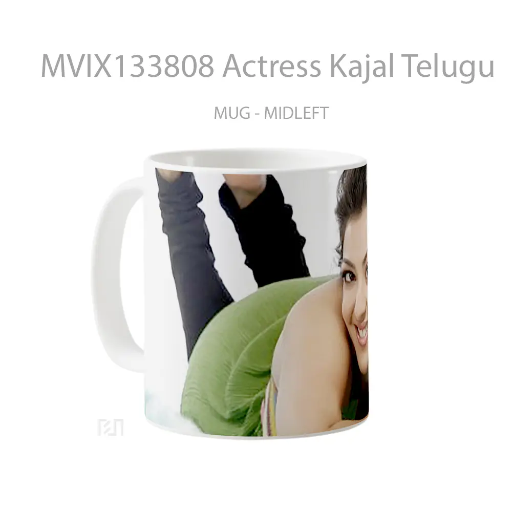 Mug Actress Kajal Telugu Gelas Keramik Unik - All-side / Desain