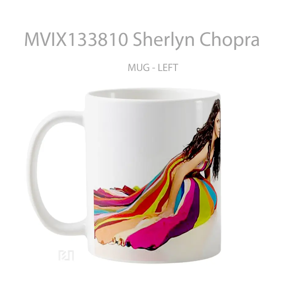 Mug Sherlyn Chopra Gelas Keramik Unik - All-side / Desain