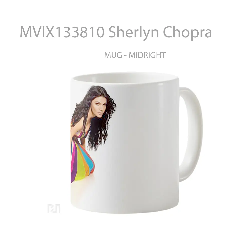 Mug Sherlyn Chopra Gelas Keramik Unik - All-side / Desain
