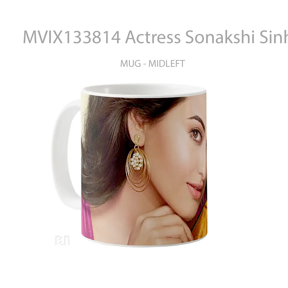 Mug Actress Sonakshi Sinha Gelas Keramik Unik - All-side / Desain