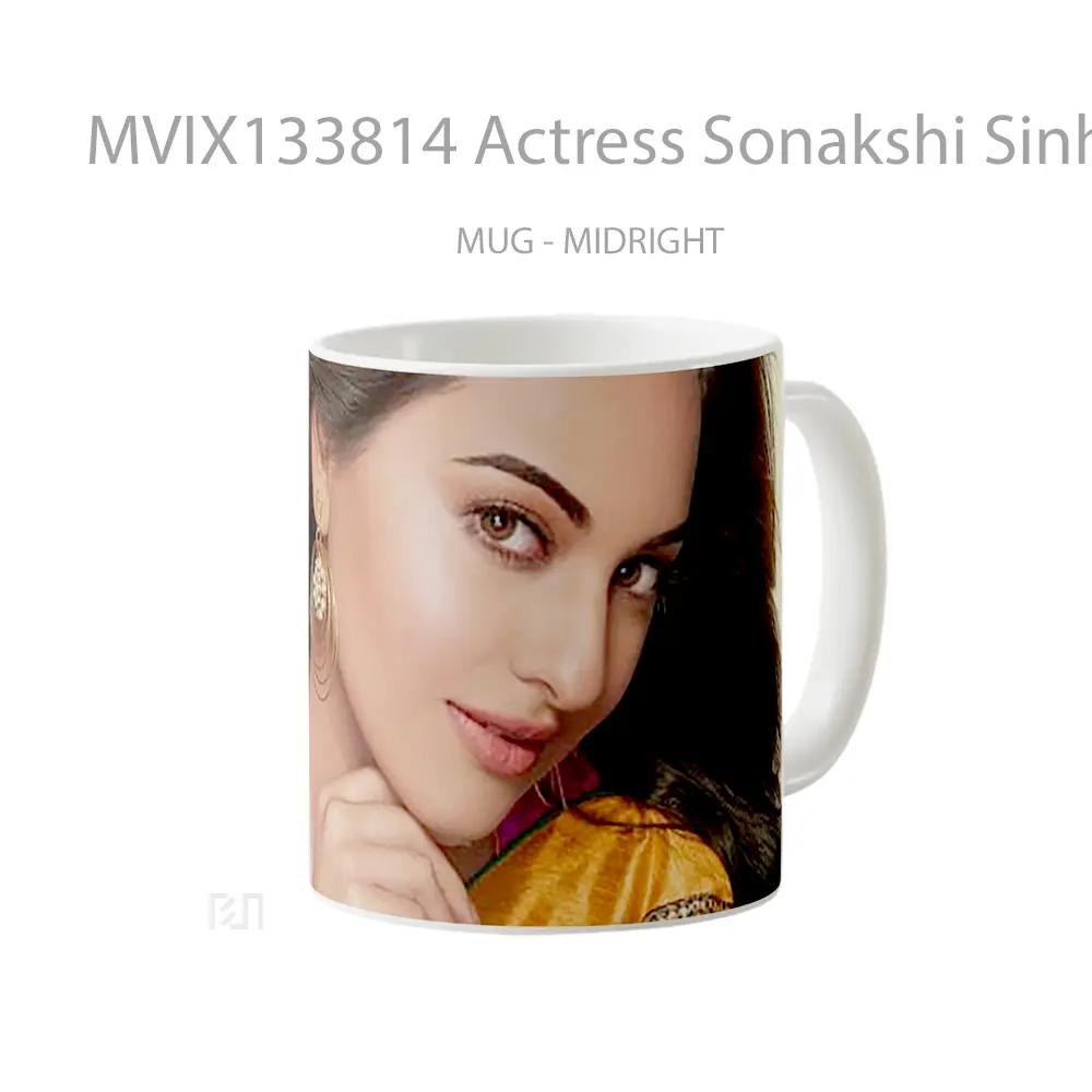 Mug Actress Sonakshi Sinha Gelas Keramik Unik - All-side / Desain