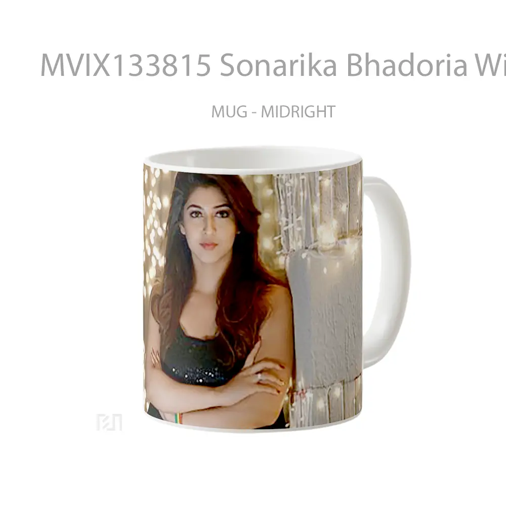 Mug Sonarika Bhadoria With Lights Gelas Keramik Unik - All-side / Desain