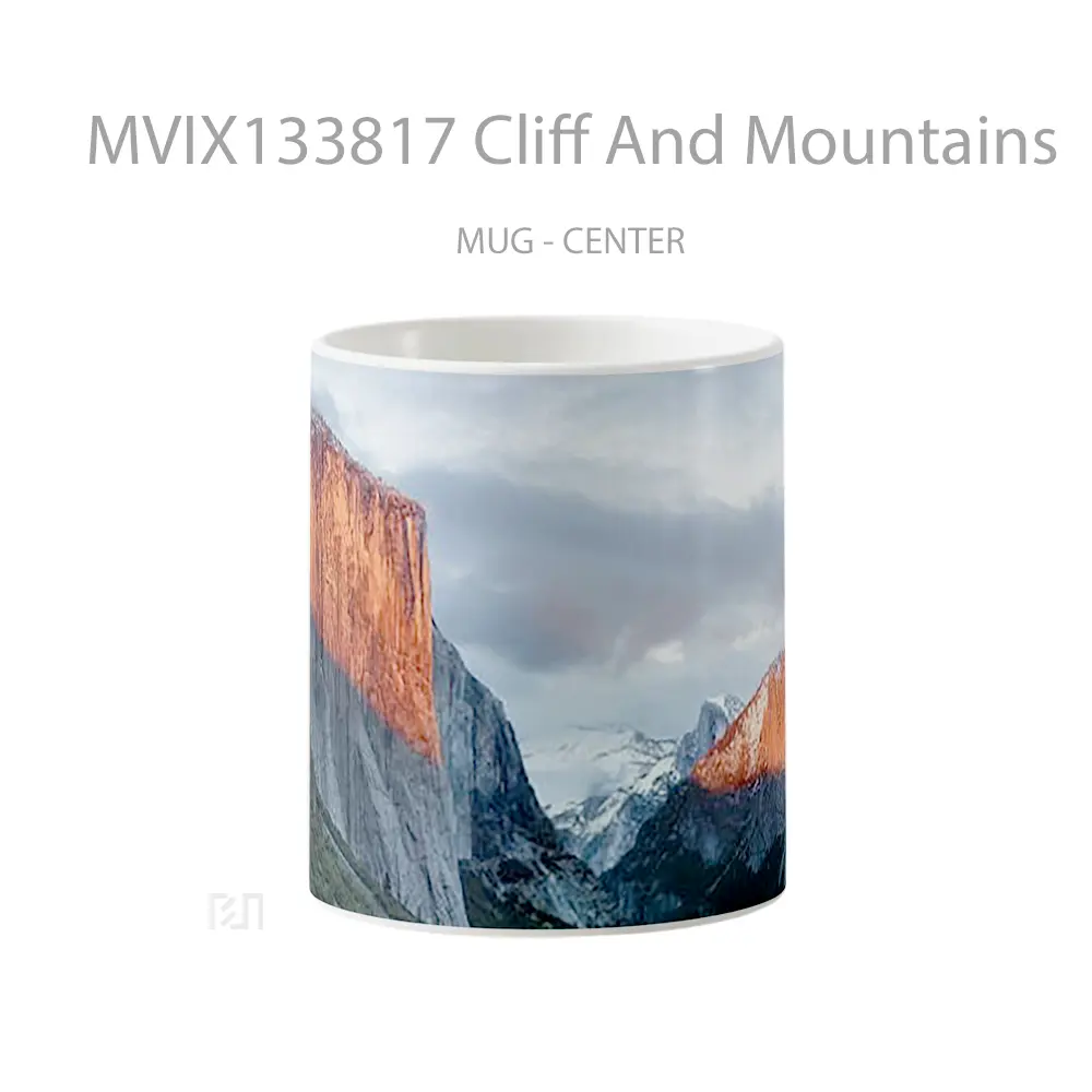 Mug Cliff And Mountains Gelas Pemandangan Alam