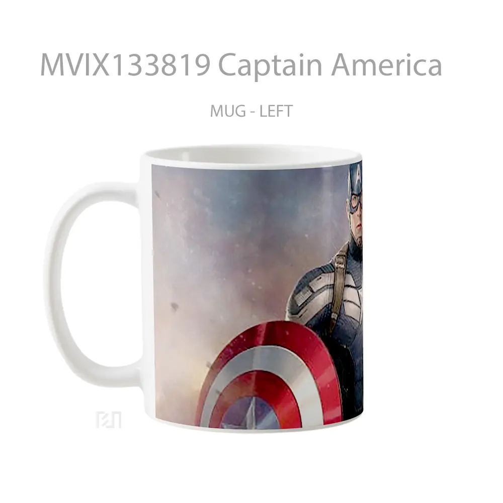 Mug Captain America Gelas Superhero - All-side / Desain