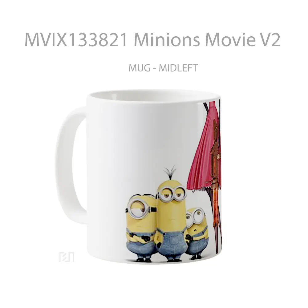 Mug Minions Movie V2 Gelas Kartun - All-side / Desain