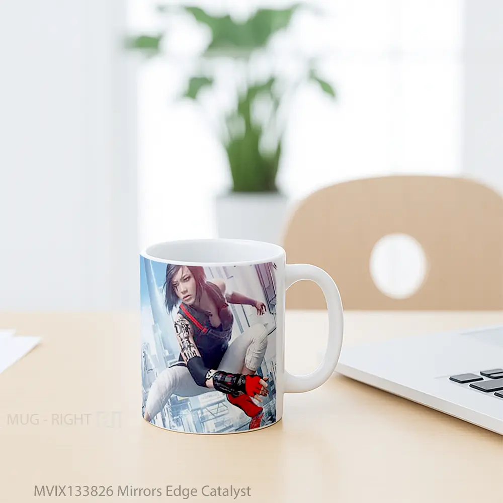 Mug Mirrors Edge Catalyst Gelas Keramik Unik - All-side / Desain