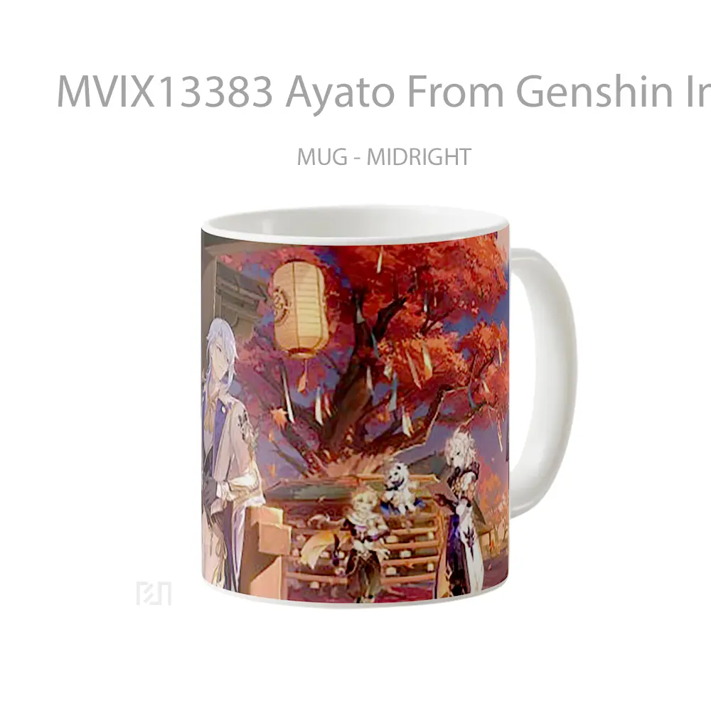 Mug Ayato From Genshin Impact Cangkir Gamer - All-side / Desain