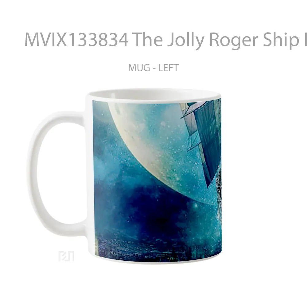 Mug The Jolly Roger Ship In Peter Pan Gelas Keramik Unik - All-side / Desain