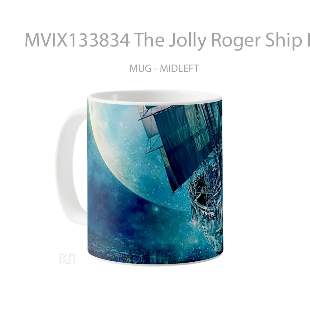 Mug The Jolly Roger Ship In Peter Pan Gelas Keramik Unik - All-side / Desain