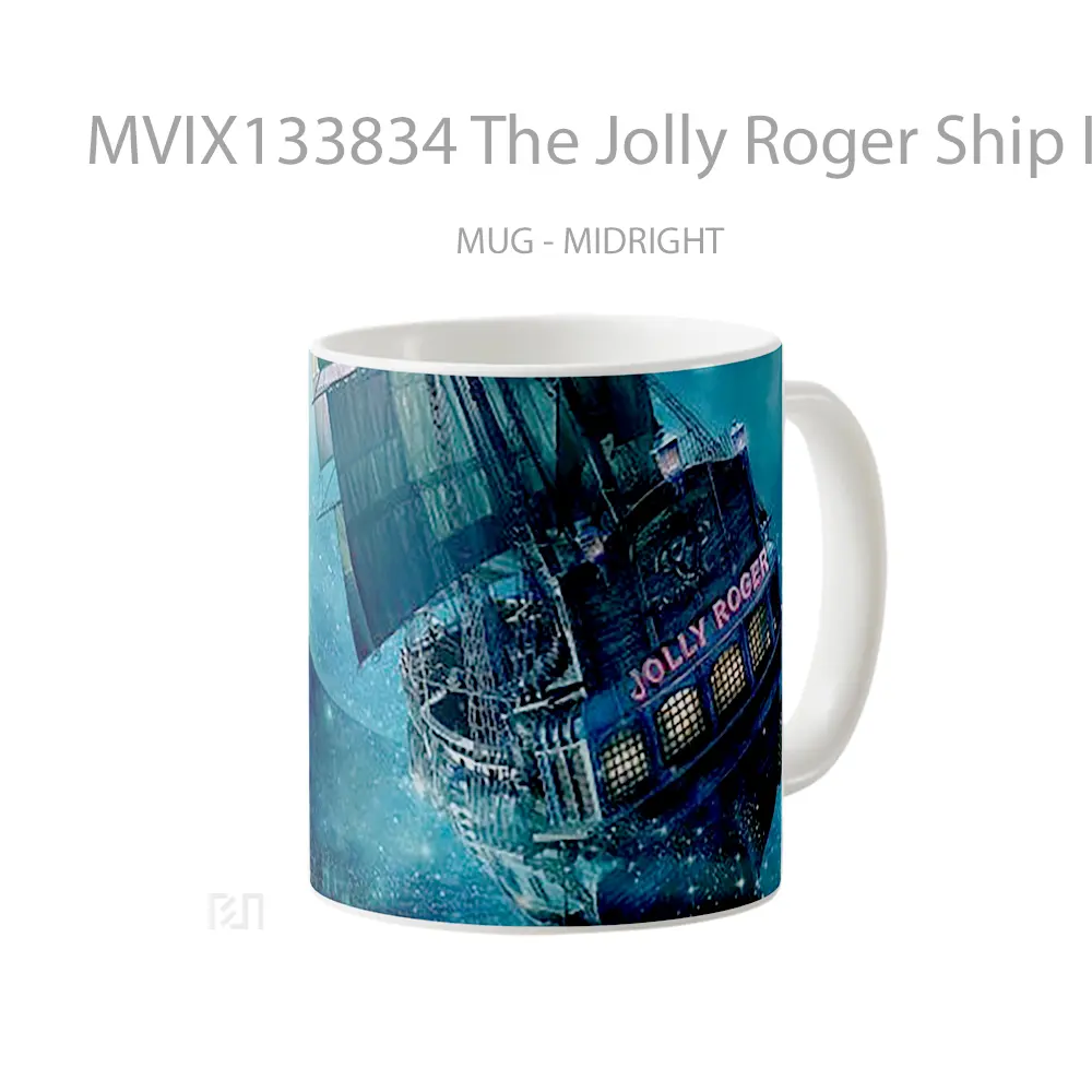 Mug The Jolly Roger Ship In Peter Pan Gelas Keramik Unik - All-side / Desain