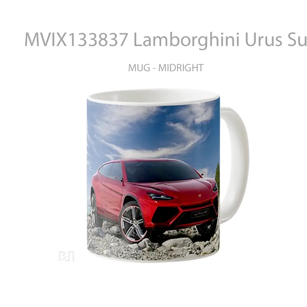 Mug Lamborghini Urus Suv Cangkir Mobil - All-side / Desain