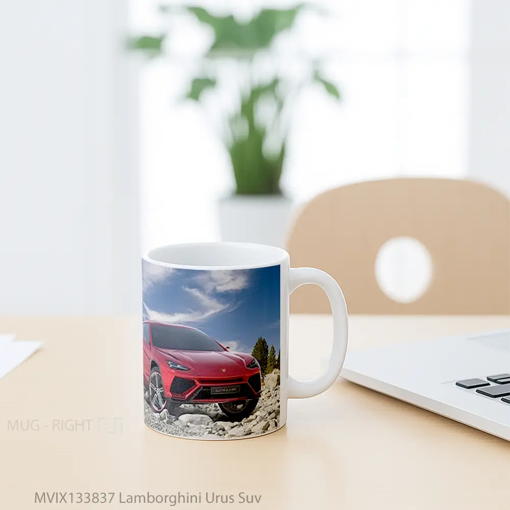 Mug Lamborghini Urus Suv Cangkir Mobil - All-side / Desain
