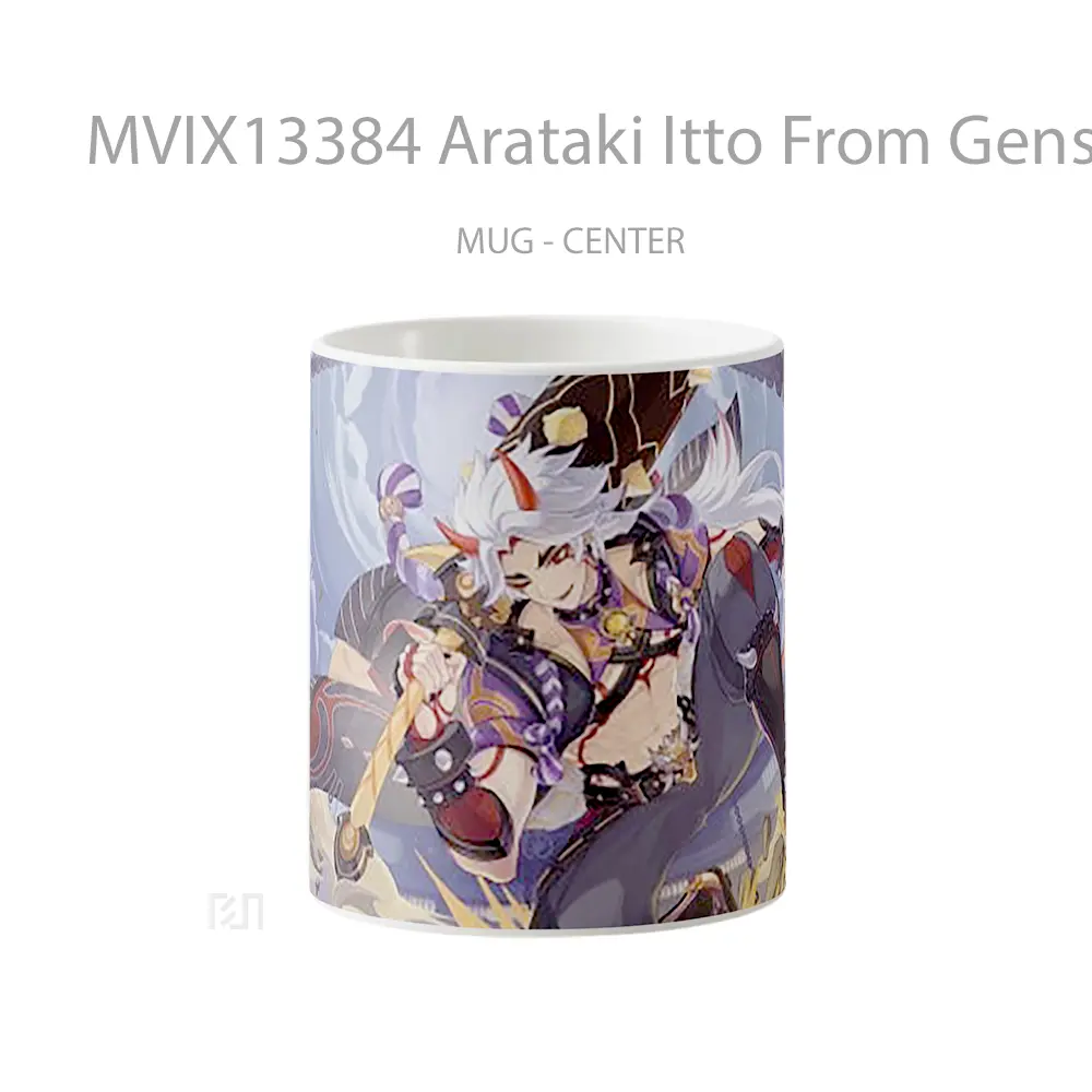Mug Arataki Itto From Genshin Impact V2 Cangkir Gamer